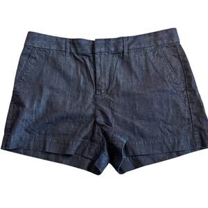 Loft Tailored Dark Denim Shorts Size 8 Classic Staple Wardrobe Piece